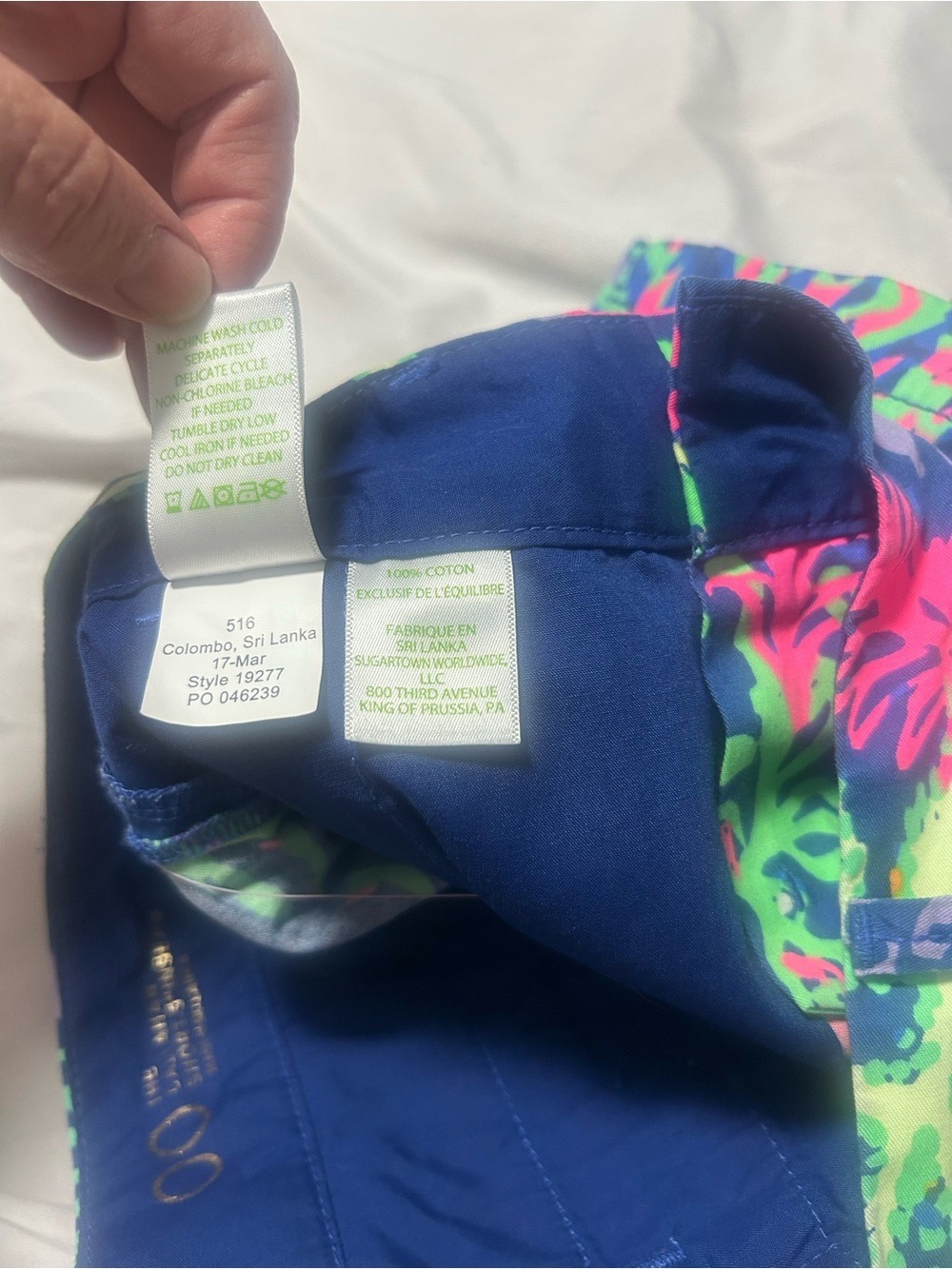 Lilly Pulitzer NWT 00 Callahan Indigo All A Glow Shorts 5” Inseam Preppy Beach - Picture 9 of 16